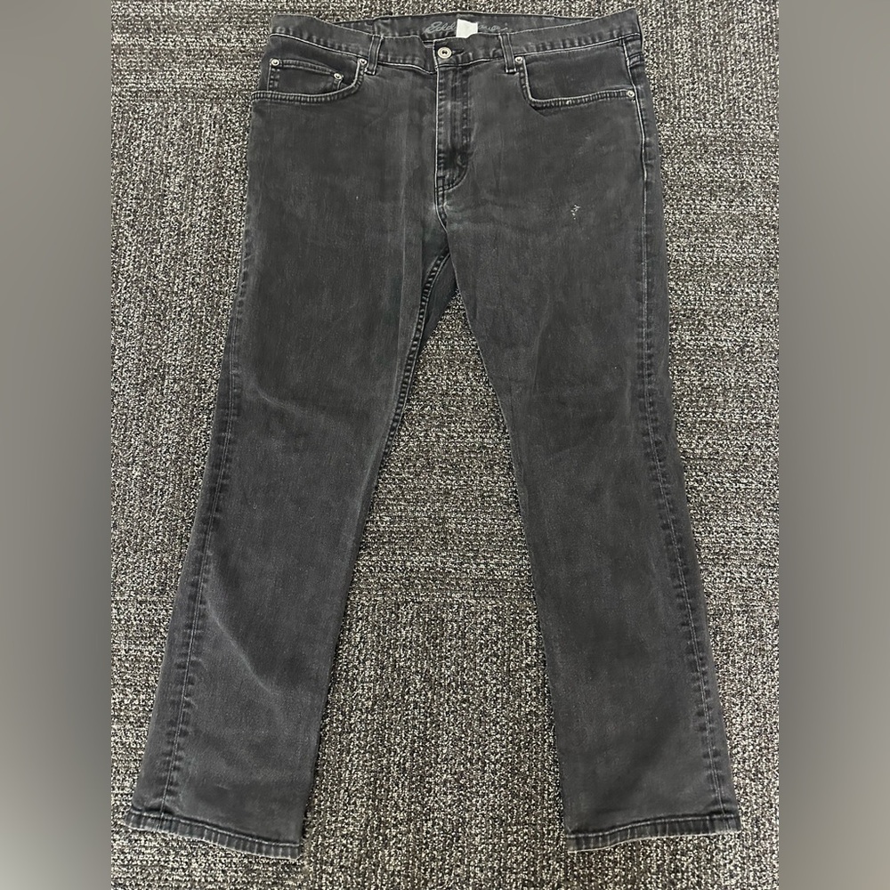 Eddie Bauer Mens Jeans Size 38x30 Slim Fit Straight Leg Denim Dark Wash